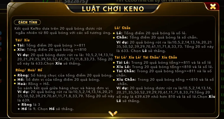 Chinh Phục Game Keno Tại HitClub Nhận Thưởng Siêu Tốc Mỗi Phút