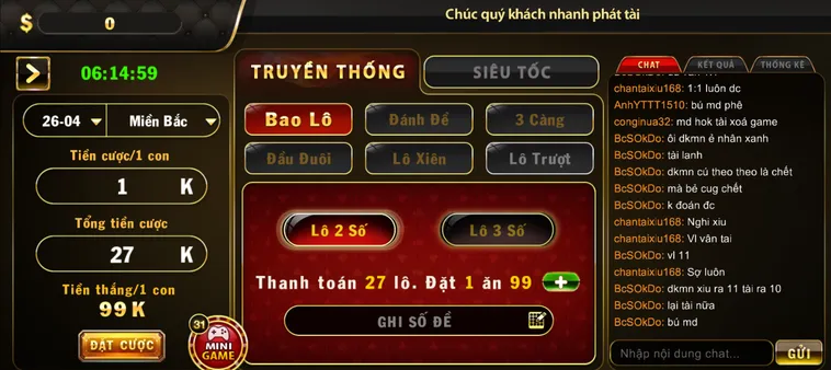 Lô Đề 1 Ăn 99 Tại HitClub Chốt Số Giờ Vàng Nhận Thưởng Siêu Khủng