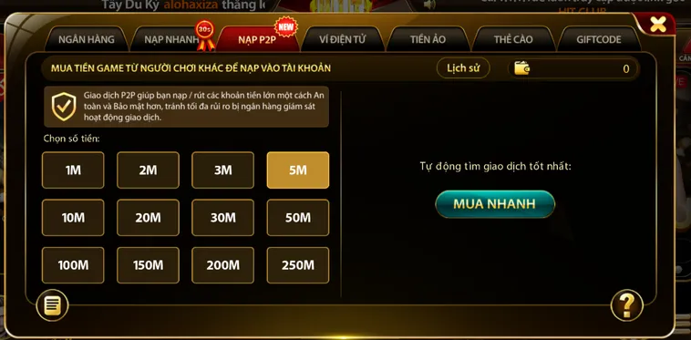 Quy trình nạp rút tại Hitclub.
