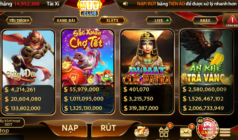 Nổ Hũ HitClub Săn Jackpot Khủng Với Tỷ Lệ Thắng Lớn Nhất Năm 2026
