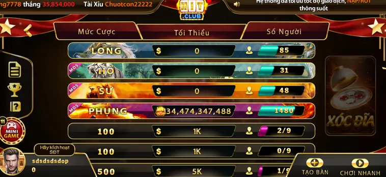 Casino Xóc Đĩa Tại HitClub Chinh Phục Quân Vị Đổi Đời Trong Tích Tắc
